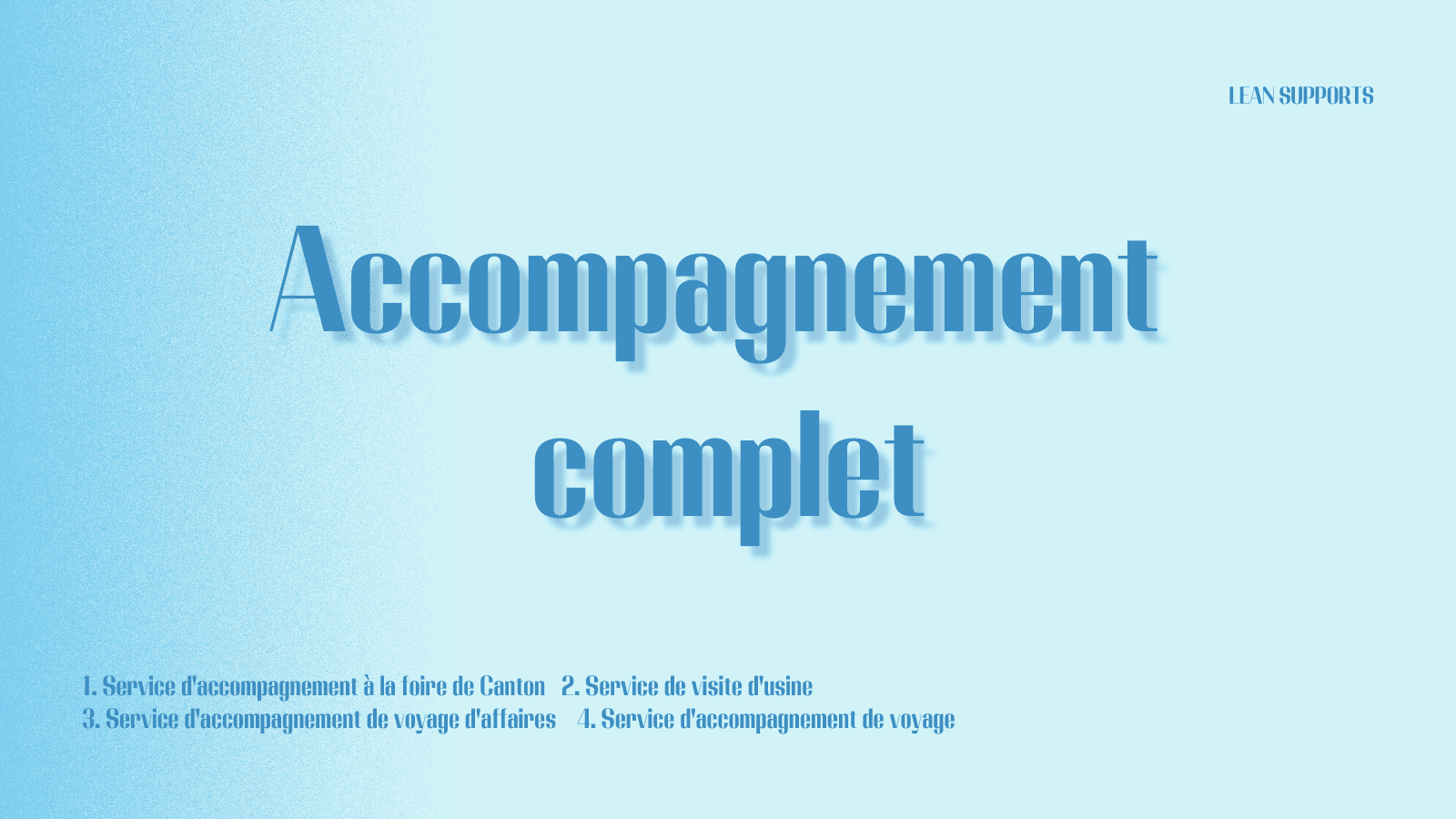 Assistance d'accompagnement complète